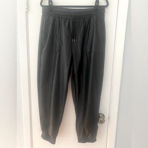 NEVER WORN BCBG Generation faux leather joggers w/ elastic waist band & pockets!